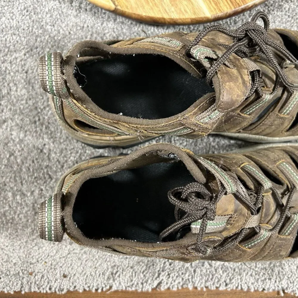 KEEN Arroyo II Men’s Size 10 Brown Leather Waterproof Trail Hiking Sandals Used